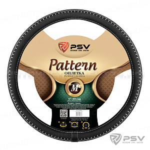 Оплётка на руль PSV PATTERN Fiber (Черный/Отстрочка белая) M